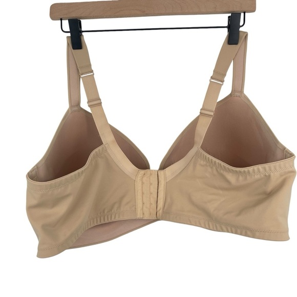 Cacique Size 46DDD Lightly Lined T-Shirt No Wire Nude Tan Beige Bra Excellent - Picture 4 of 11